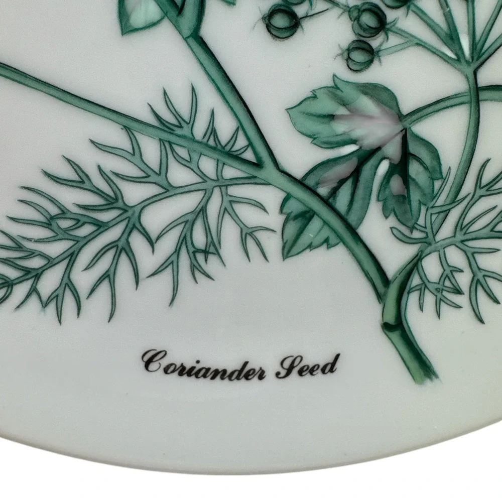 6 NEIMAN MARCUS HORCHOW BOTANICAL FLOWER HERB PLATES DESSERT SALAD